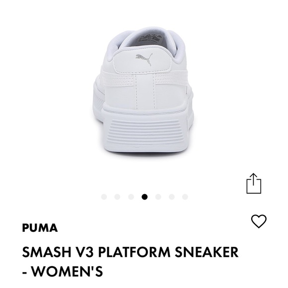 PUMA platform sneakers - SMASH V3 - Women’s white - Picture 7 of 10